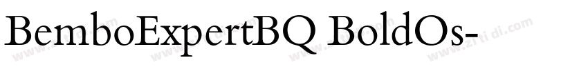 BemboExpertBQ BoldOs字体转换